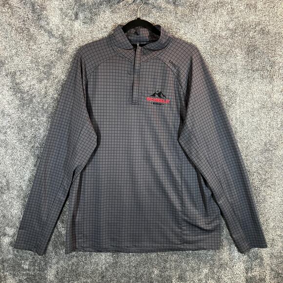 UNRL Pullover Mens XL Quarter Zip Grid Scheels Meridian Athletic Fit Stretch - Picture 1 of 8